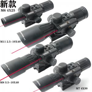 m8新款3.5-10x40紅激光一體瞄準(zhǔn)鏡